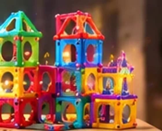 Magnetic Tiles (100 Pieces)